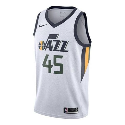 Nike Utah Jazz 4 No. 5 SW Fan Edition Basketball Jersey Vest - White/Green