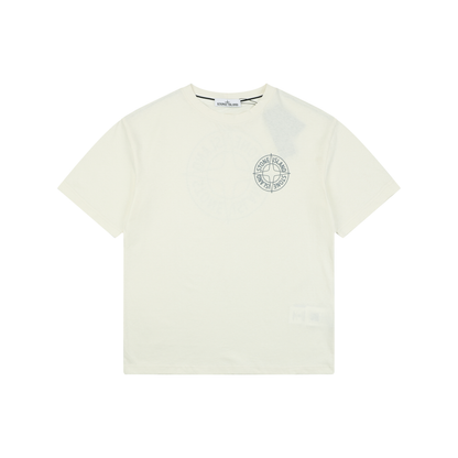 Stone Island Circle Star Logo Print Short-Sleeve T-Shirt
