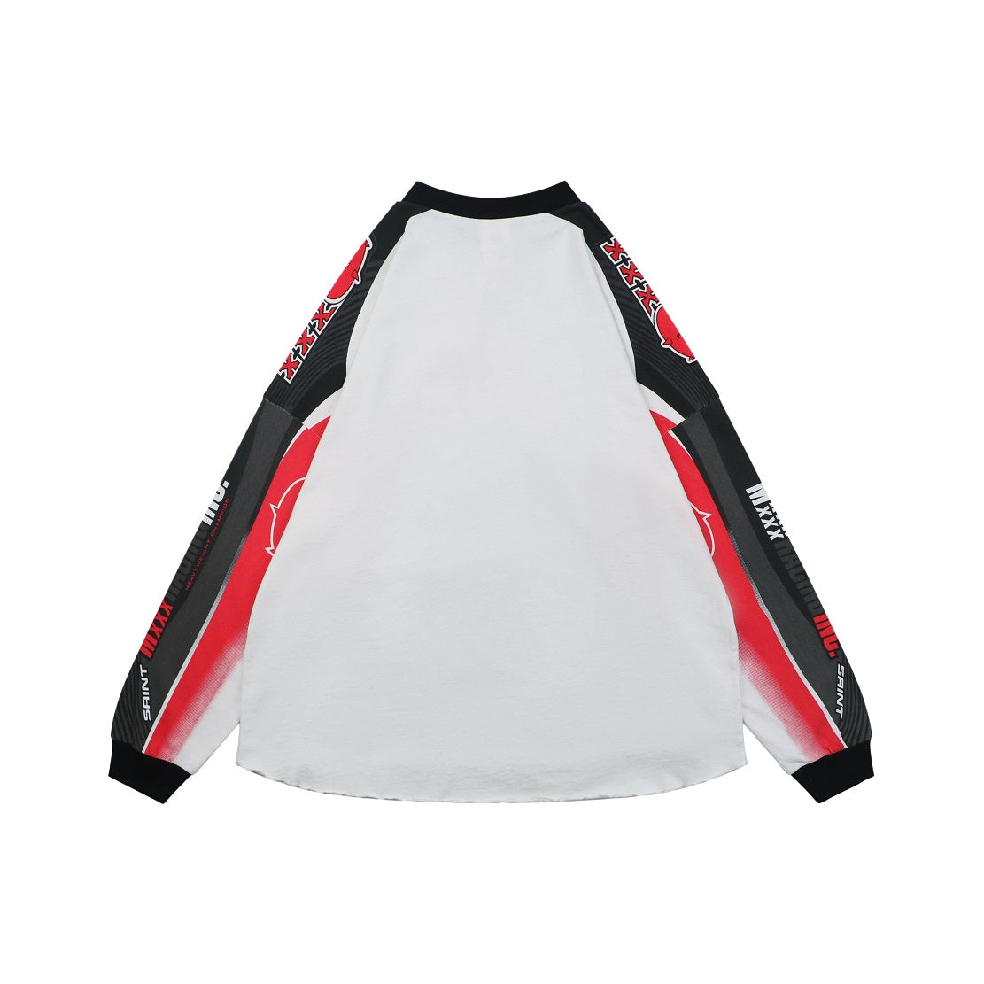 Saint Michael FW25 “Little Devil/Angel” Racing Print Long-Sleeve T-Shirt