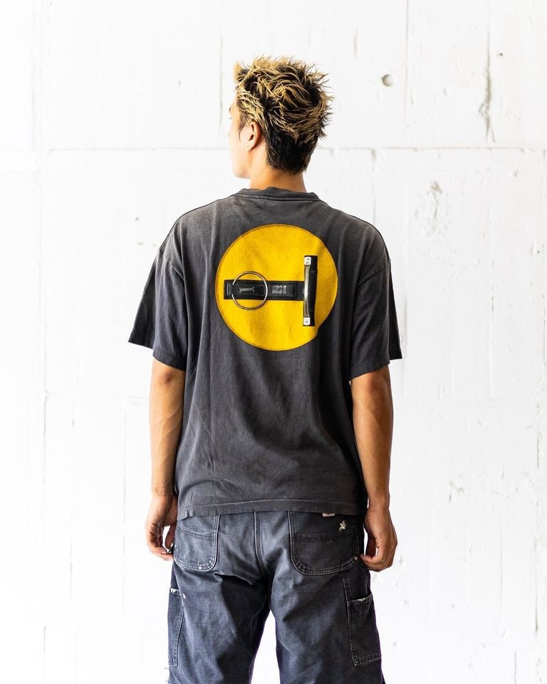 Saint Michael Distressed Smiley Print Short-Sleeve T-Shirt