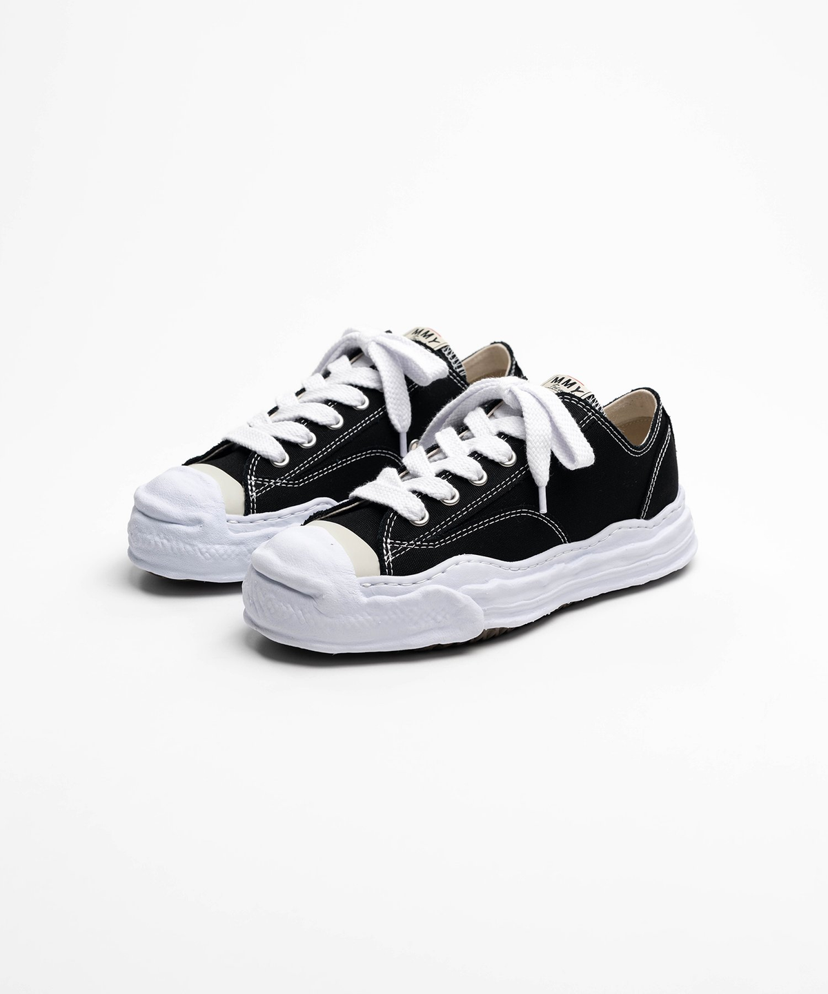 Maison Mihara Yasuhiro Hank OG Sole Canvas Sneakers | Black/White