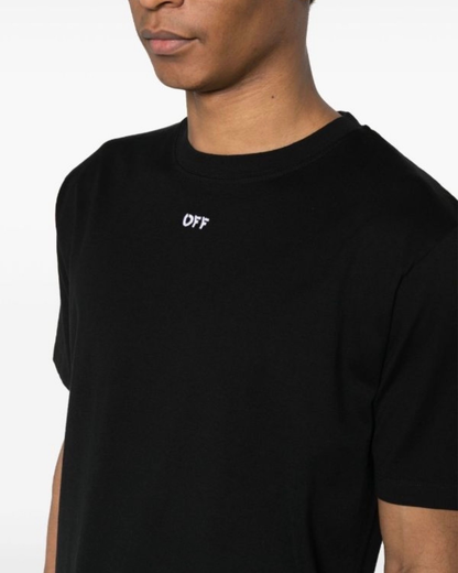 Off-White Anchor-Pattern Arrow Embroidery T-Shirt | Short-Sleeve
