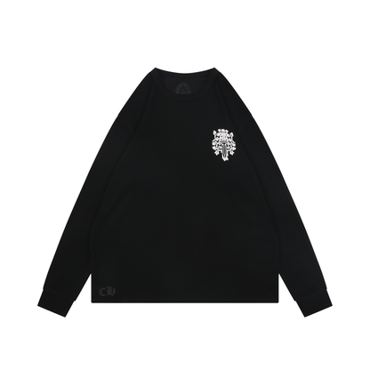 Chrome Hearts Waffle-Knit Long-Sleeve T-Shirt