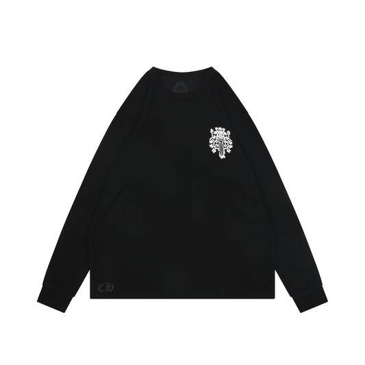 Chrome Hearts Waffle-Knit Long-Sleeve T-Shirt