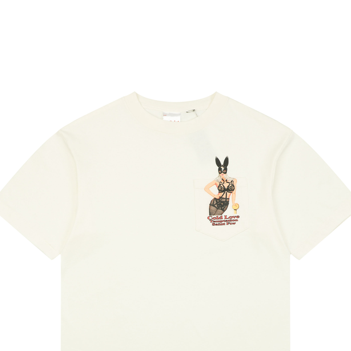 Saint Michael Bunny Girl Print Short-Sleeve T-Shirt
