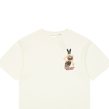 Saint Michael Bunny Girl Print Short-Sleeve T-Shirt
