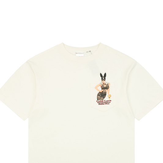 Saint Michael Bunny Girl Print Short-Sleeve T-Shirt