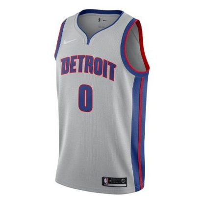 Nike Detroit Pistons No. 0 Retro SW Fan Edition Basketball Jersey/Vest | Gray
