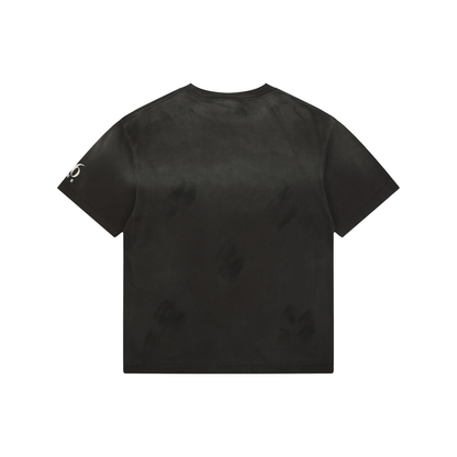 Saint Michael Rainbow SAINT Letter Print Short-Sleeve T-Shirt – Black