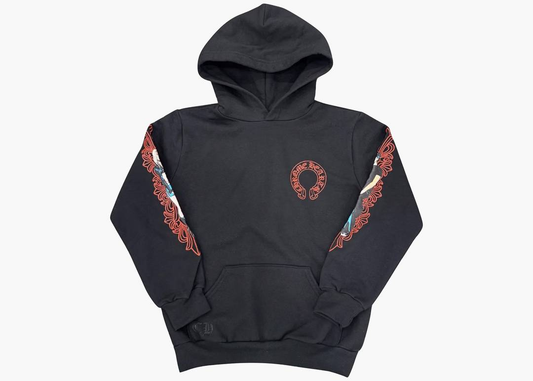 Chrome Hearts x Deadly Doll Kids Horseshoe Pullover Hoodie
