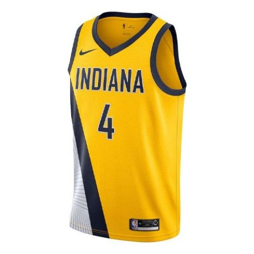 Nike Indiana Pacers No. 4 Swingman Jersey - Yellow