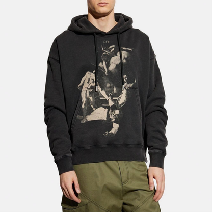 Off-White The Martyrdom of Saint Matthew Print Hoodie