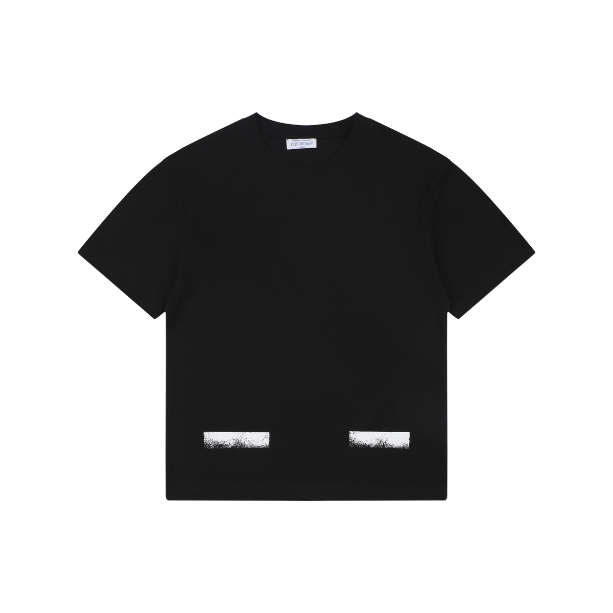 Off-White Inkjet Line Print T-Shirt | Black Short-Sleeve