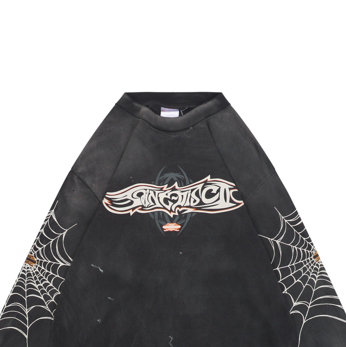 Saint Michael Spiderweb Print Long-Sleeve T-Shirt
