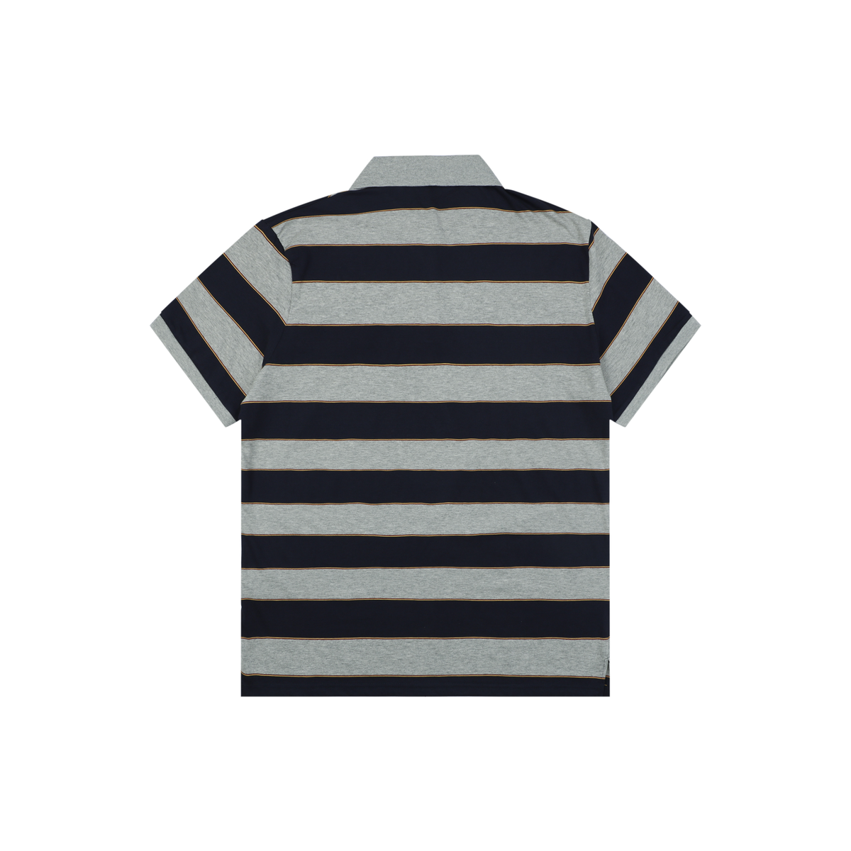 Miu Miu Striped Short-Sleeve Polo Shirt - Grey Blue