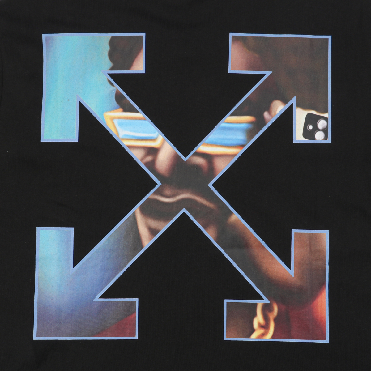 Off-White Gradient Interwoven Arrow Print T-Shirt | Black Short-Sleeve