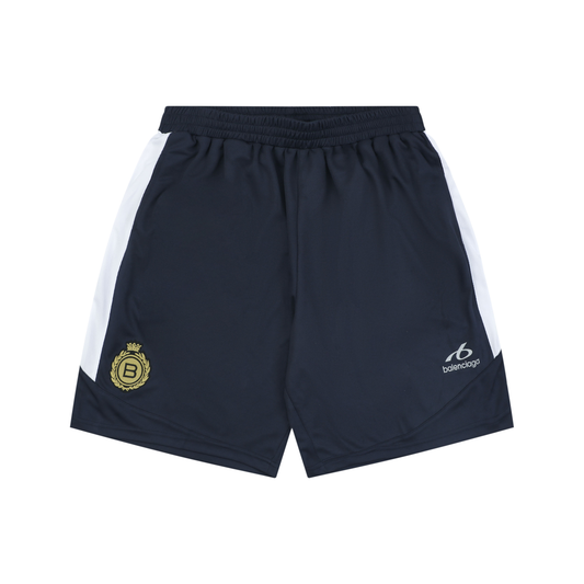 Balenciaga FW26 Soccer Jersey Color-Block Shorts
