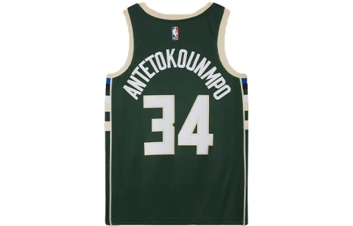 Nike Milwaukee Bucks No. 34 Swingman Jersey - Green