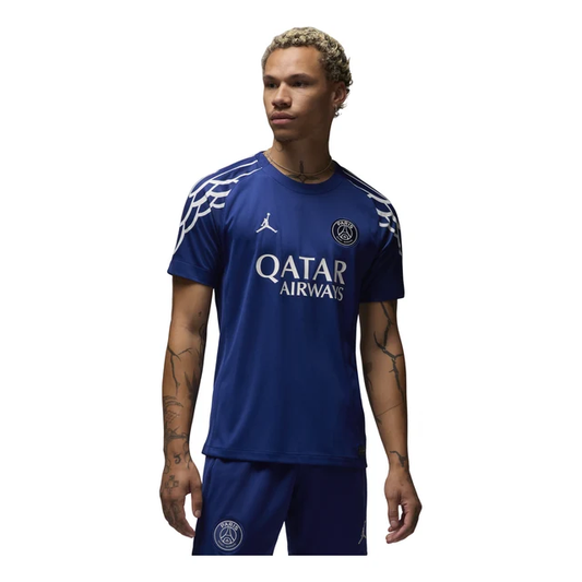 Jordan Paris Saint-Germain 2024/25 Stadium Fourth Replica Football Jersey, Blue Void