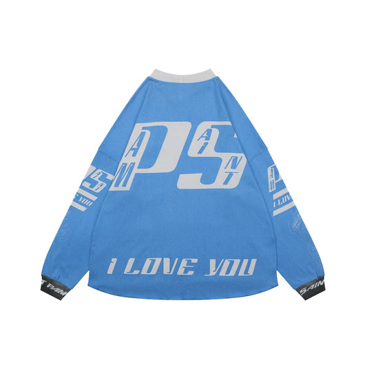 Saint Michael FW25 PAM Racing Printed Long-Sleeve Top