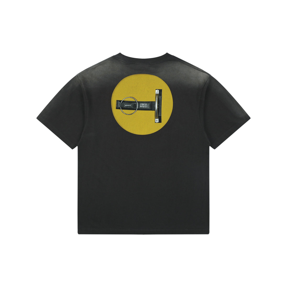 Saint Michael Distressed Smiley Print Short-Sleeve T-Shirt