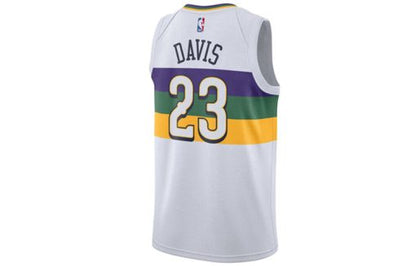 Nike New Orleans Pelicans Davis No. 23 City SW Fan Edition Jersey, White