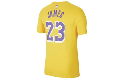 Nike Dri-FIT Los Angeles Lakers LeBron James Short-Sleeve Jersey, Yellow