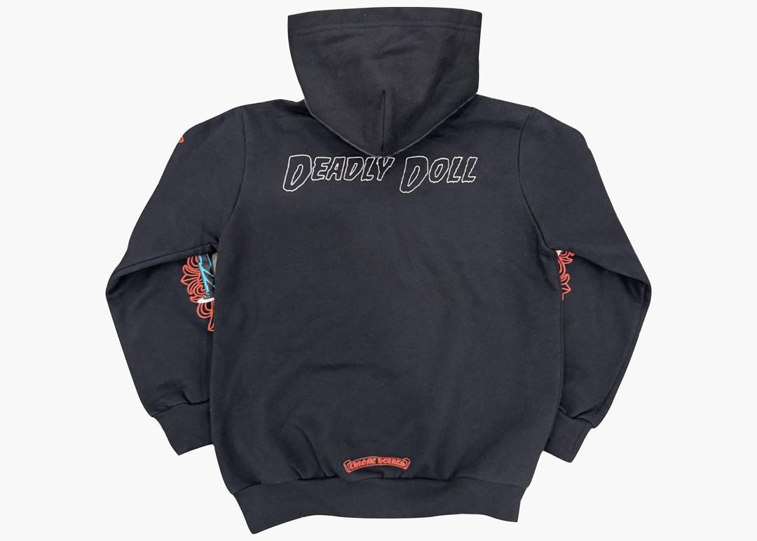 Chrome Hearts x Deadly Doll Kids Horseshoe Pullover Hoodie