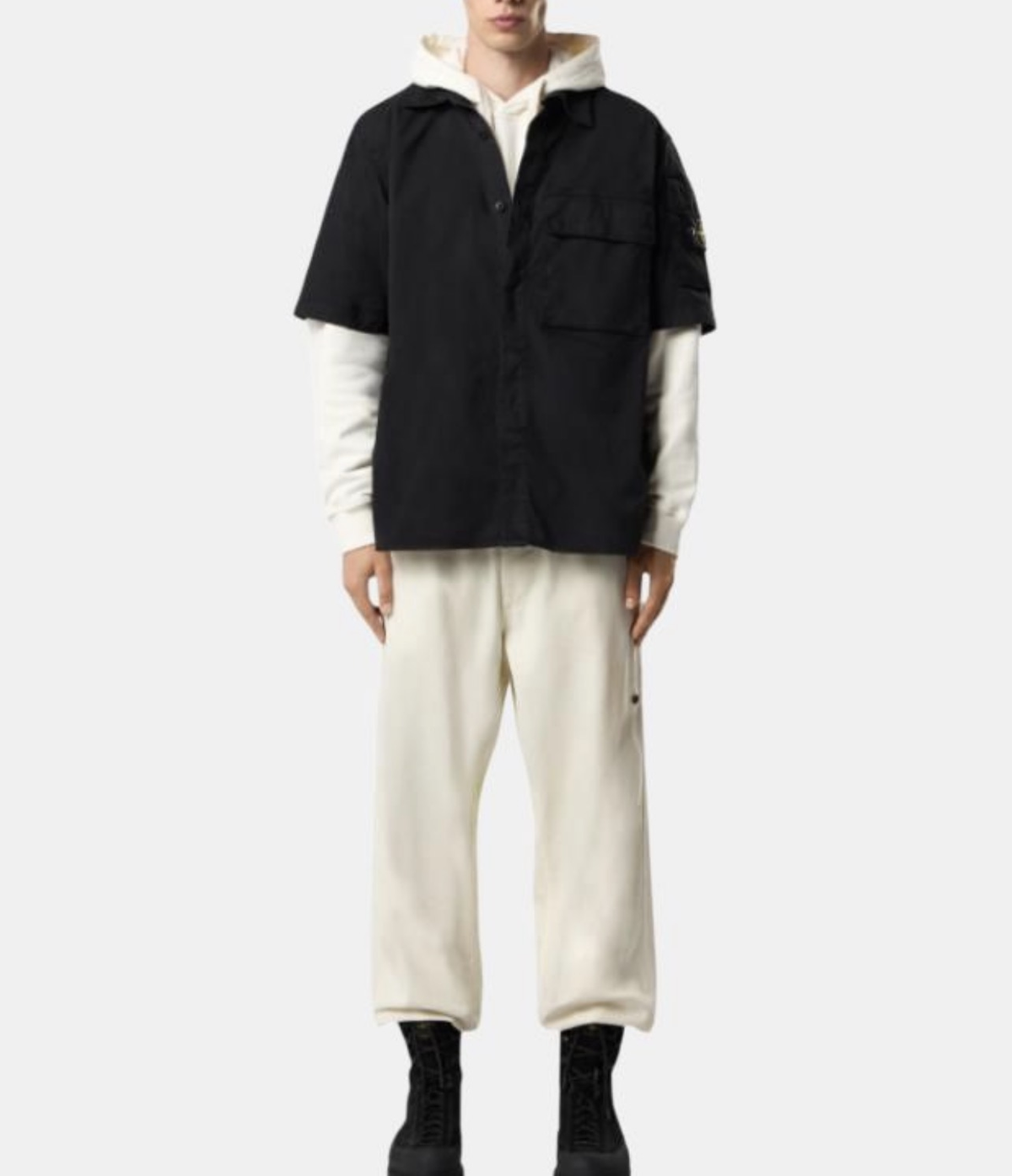 Stone Island Men's Short-Sleeve Utility Jacket