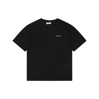 Off-White Distressed Metal Boat Rack Graphic T-Shirt | Black Short-Sleeve