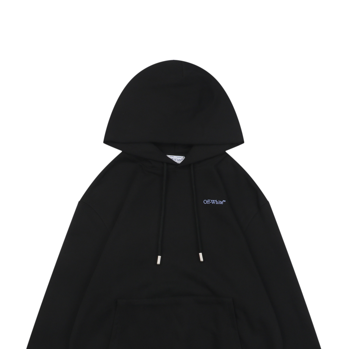 Off-White Portrait Overlay Arrow Print Hoodie – Black | Photo Collage Back Graphic Oversized Streetwear Sweatshirt
