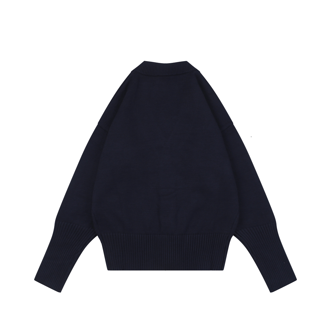 AMI Paris Heart-Jacquard Turtleneck Cardigan | Knit Layer