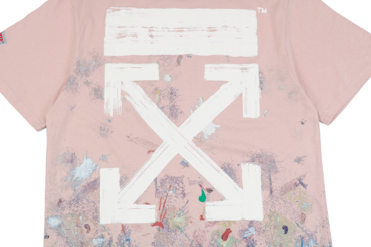 Off-White Spring/Summer Starry Sky Fireworks Splatter Arrow Short-Sleeve T-Shirt