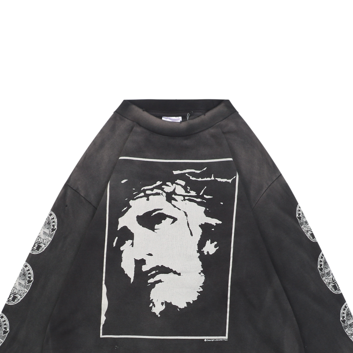 Saint Michael Large Jesus Portrait Print Long-Sleeve T-Shirt
