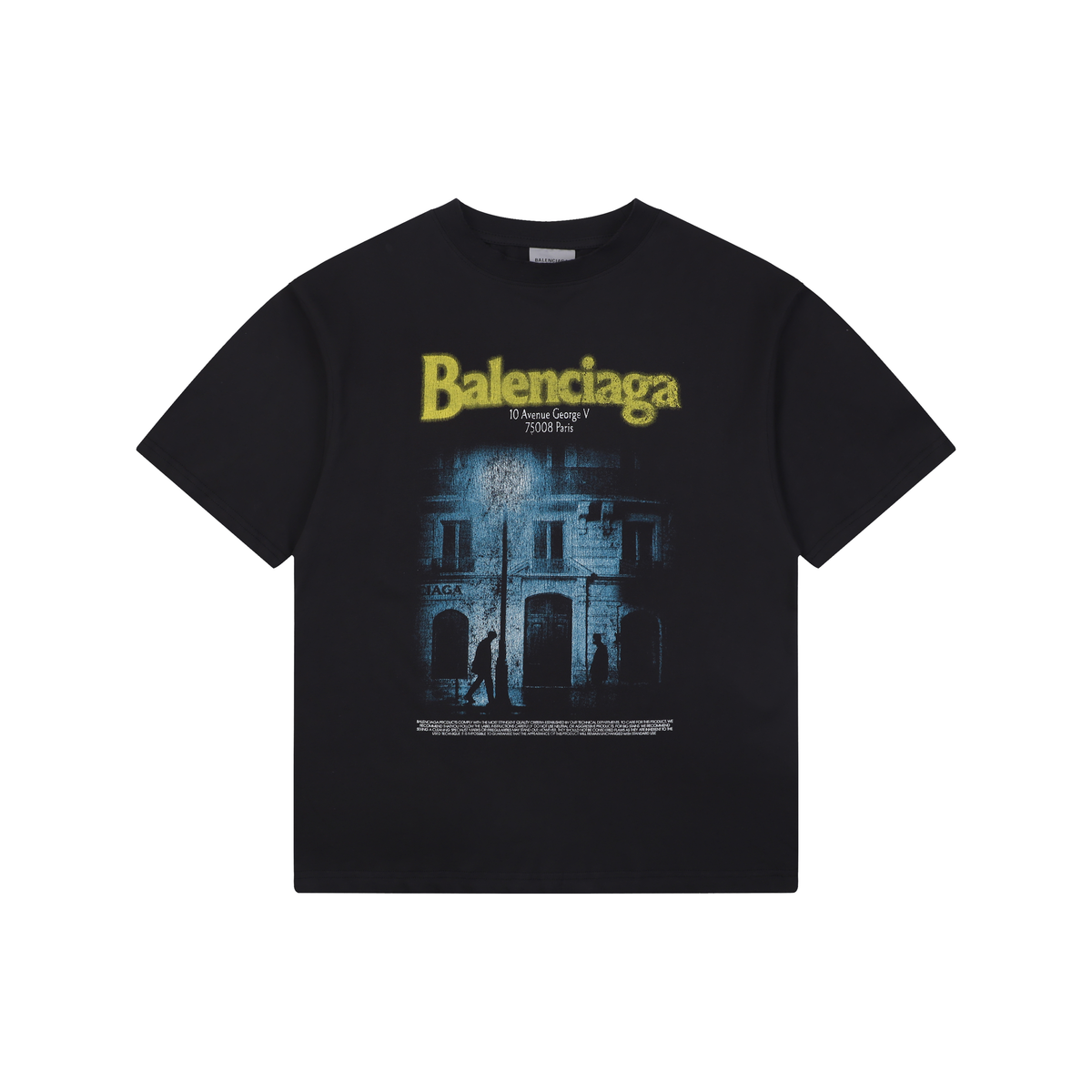 Balenciaga SS26 Letter-Print Crewneck T-Shirt – Men's