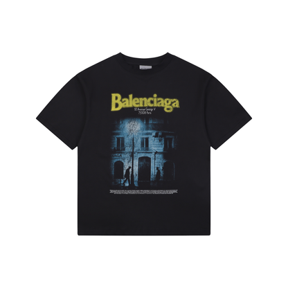 Balenciaga SS26 Letter-Print Crewneck T-Shirt – Men's