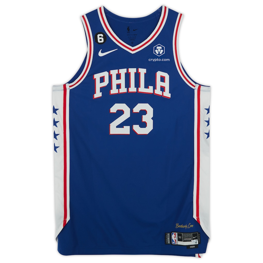 Nike Philadelphia 76ers #23 Blue Player-Issue Jersey