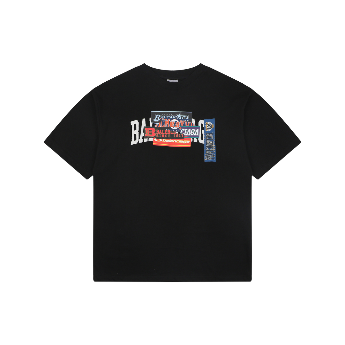 Balenciaga FW26 Sticker Graphic T-Shirt – Men's