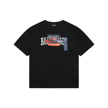 Balenciaga FW26 Sticker Graphic T-Shirt – Men's