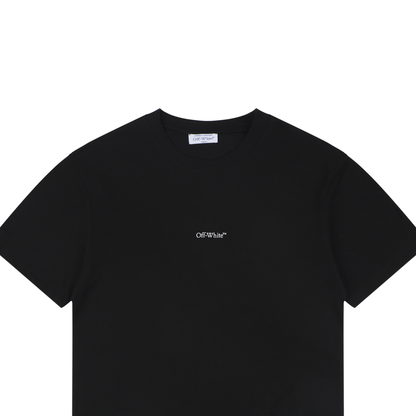 Off-White Horse-Riding Arrow Print T-Shirt | Black Short-Sleeve
