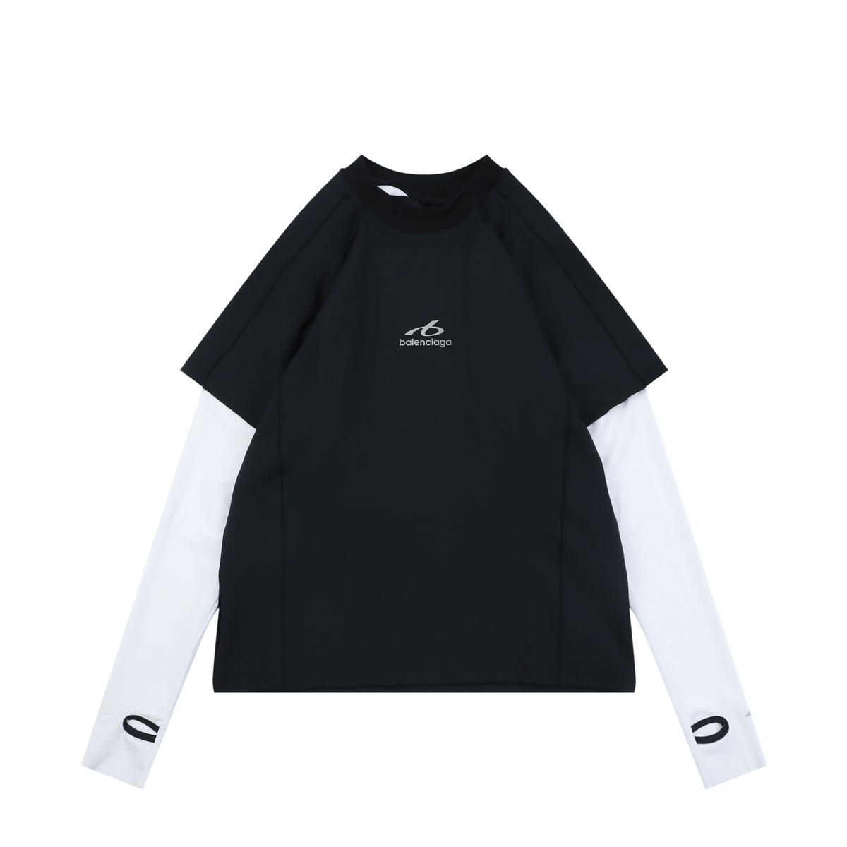 Balenciaga FW26 Chest-Print Paneled T-Shirt – Men's