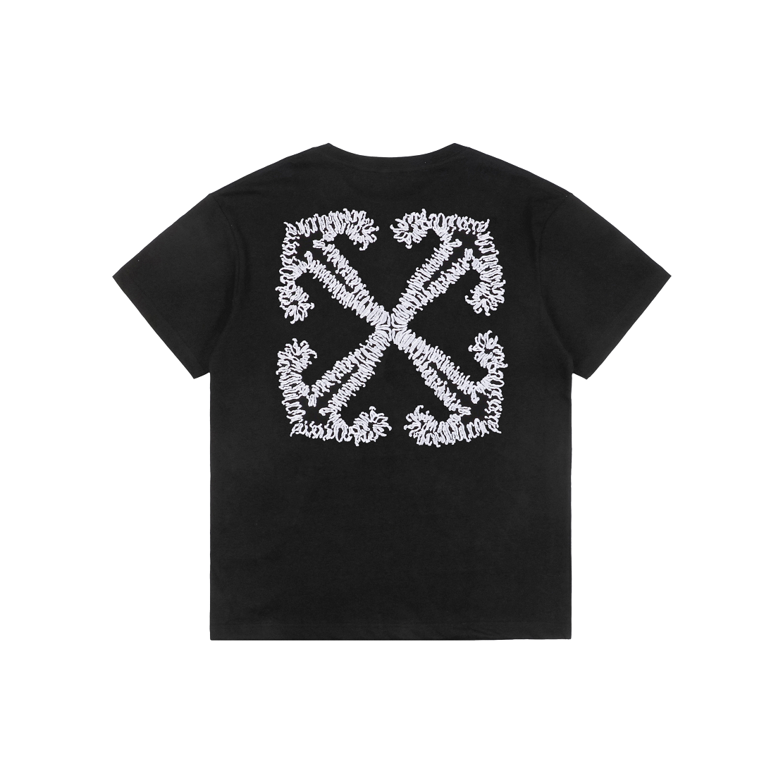 Off-White Wavy Anchor Arrow Embroidery T-Shirt | Short-Sleeve