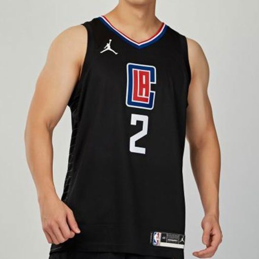 Air Jordan Los Angeles Clippers Leonard No. 2 Swingman Jersey - Black