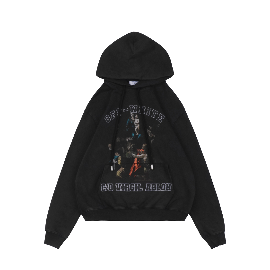 Off-White "Hymn" Virgin Mary Print Hoodie