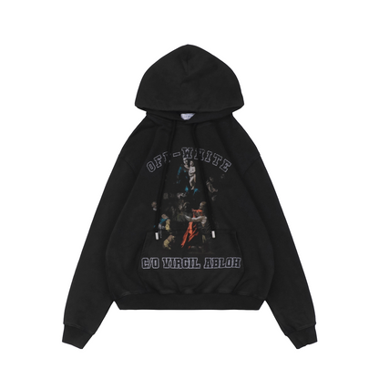 Off-White "Hymn" Virgin Mary Print Hoodie