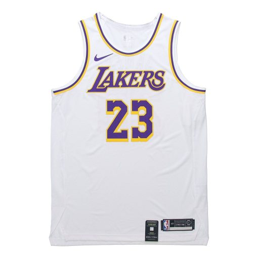 Nike Lakers LeBron James VaporKnit Jersey, White