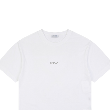 Off-White Horse-Riding Arrow Print T-Shirt | White Short-Sleeve