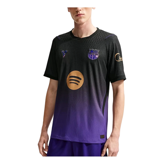 Nike Kobe x F.C. Barcelona 2026/27 Match Away Aero-FIT Authentic T-Shirt, Field Purple/Black/Metallic Gold