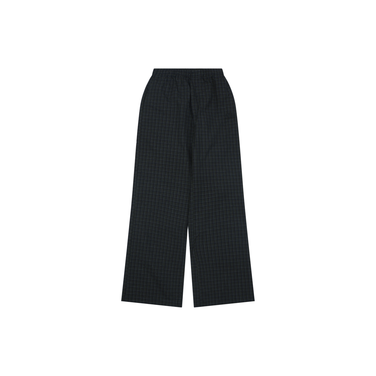 Balenciaga Micro-Check Wide-Leg Trousers