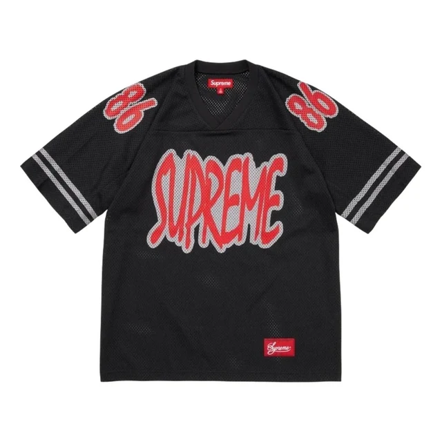 Supreme FW26 Reflective Football Jersey – Black